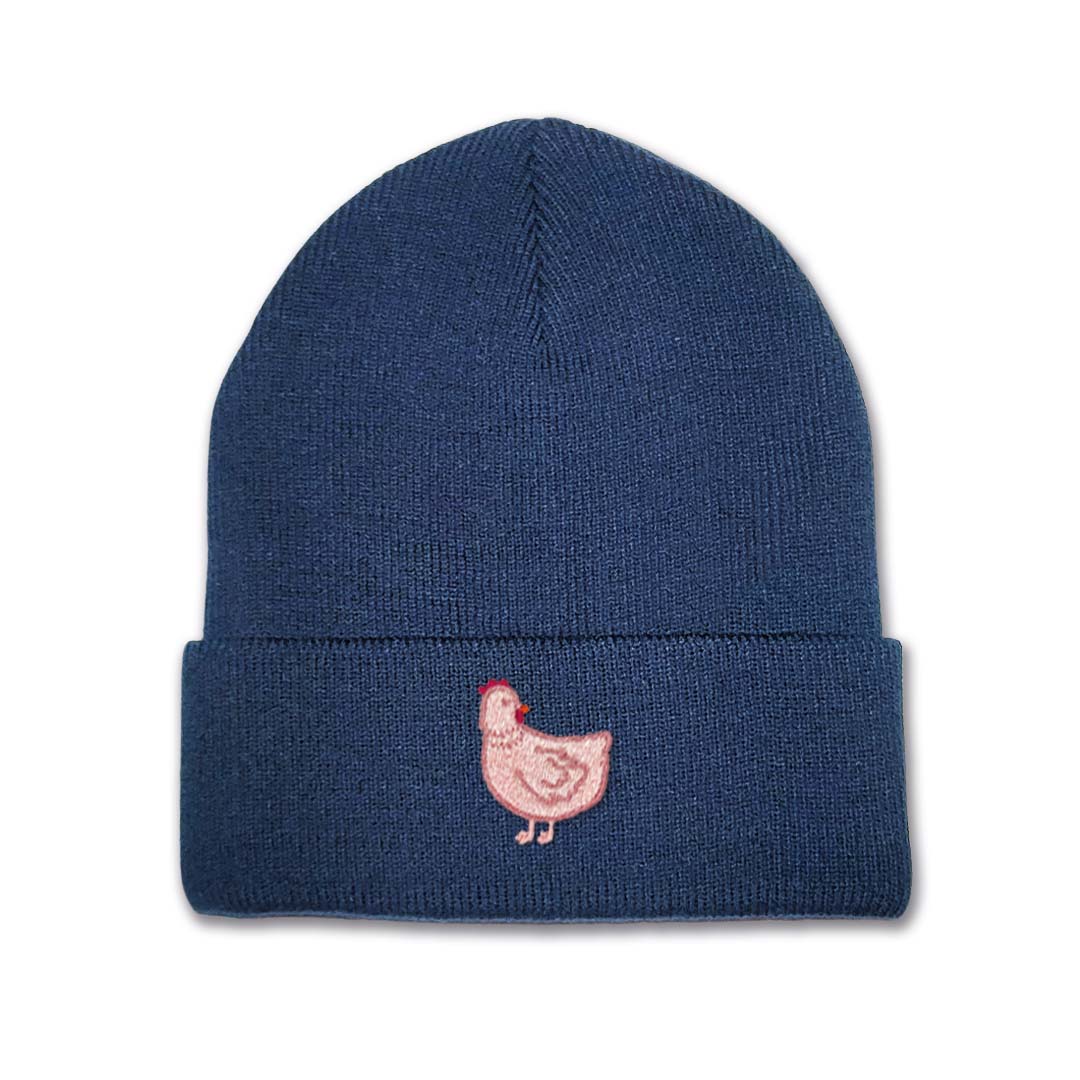 Kids Chicken Beanie Hat - Embroidery No1